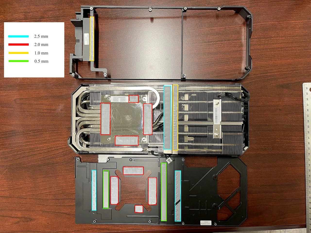 ASUS ROG STRIX NVIDIA GeForce RTX 3090: Thermal Pad Guide (0.5, 1, 2, 2.5mm)