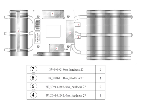 Gainward GeForce RTX 3060 Ti Ghost: Essential Thermal Pad