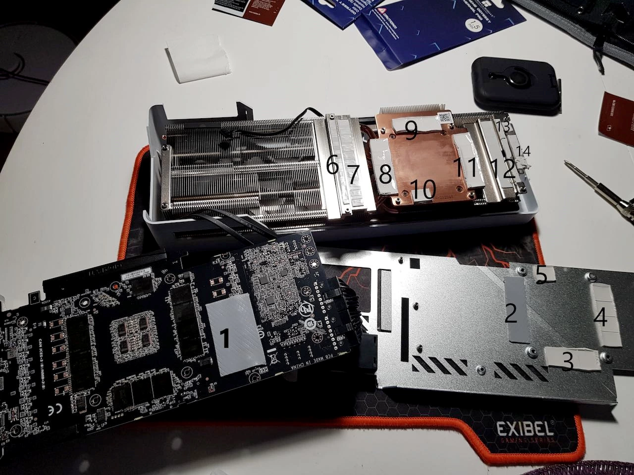 GIGABYTE GeForce RTX 3090 Vision OC 24G: Thermal Pad Guide (1.5mm, 2mm, 2.5mm, 3mm Options)