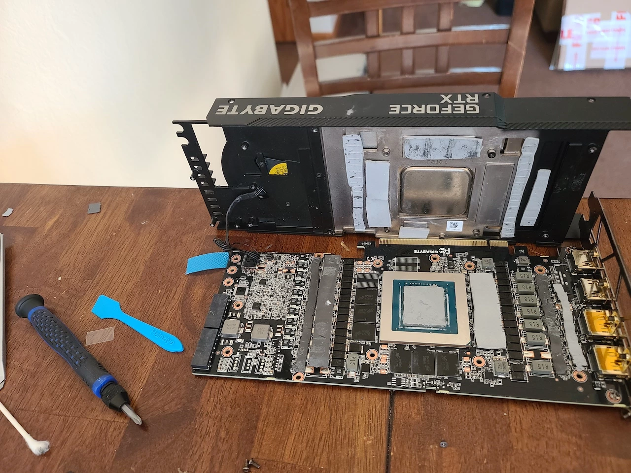 GIGABYTE GeForce RTX 3080 TURBO 10G: Thermal Pad Guide (1mm, 1.5mm, 2-3mm Options)