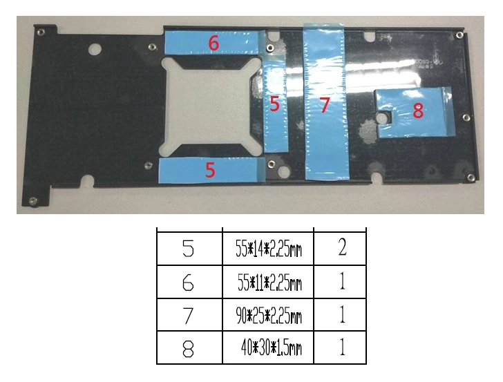 Palit RTX 2080 Ti Gaming Pro / OC: Thermal Pad Sizes & Replacement Guide