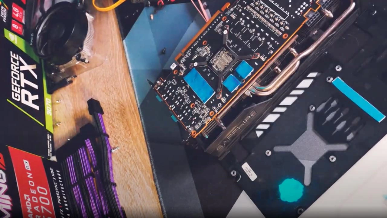 SAPPHIRE Radeon RX 5700 XT 8G: Thermal Pad Guide (1mm Front, 2mm Back)