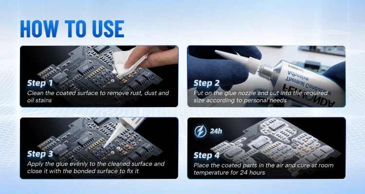 How to Use RTV Thermal Adhesive